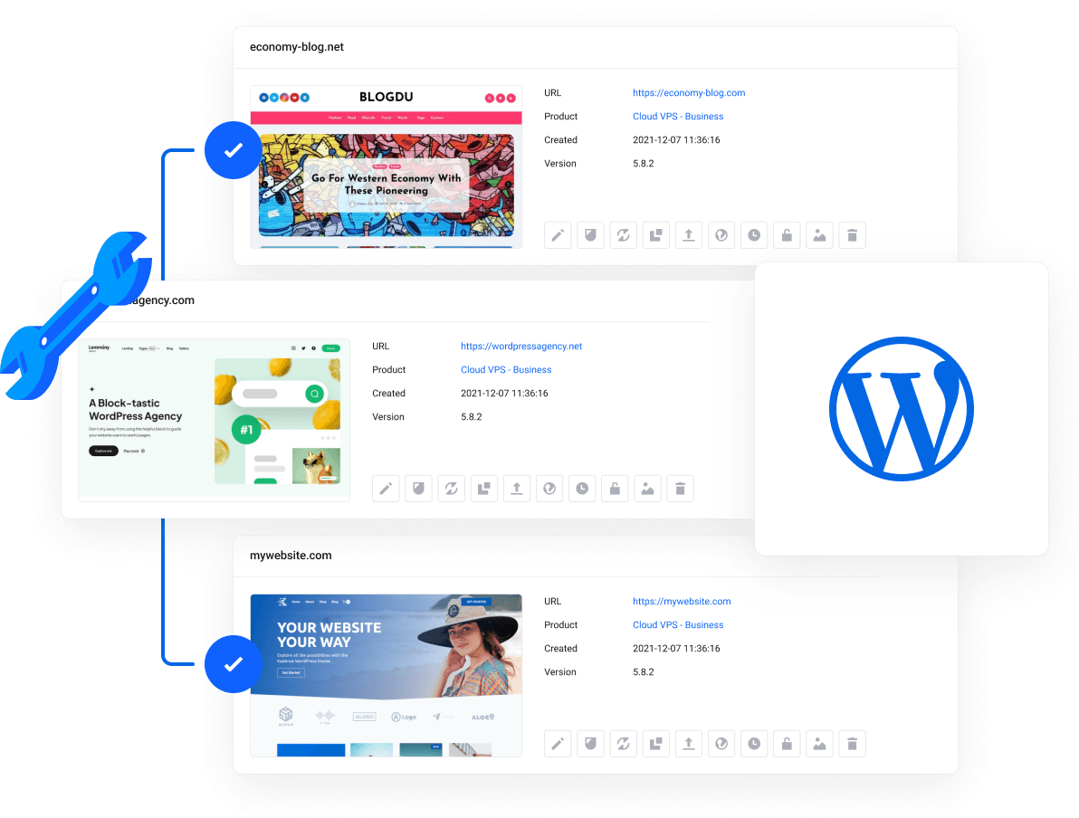 WordPress Hosting - Yönetilen, LiteSpeed & WP Toolkit - WordPress’i tek tıkla kurun, tek ekrandan yönetin